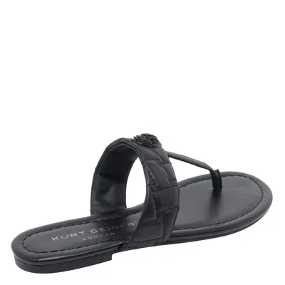 Kurt Geiger Kensington T-bar Sandals In Black