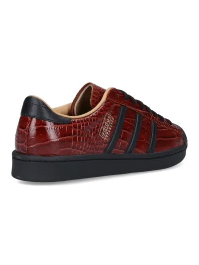 Adidas Originals Vintage Crocodile Pattern Round Toe Sneakers In Brown