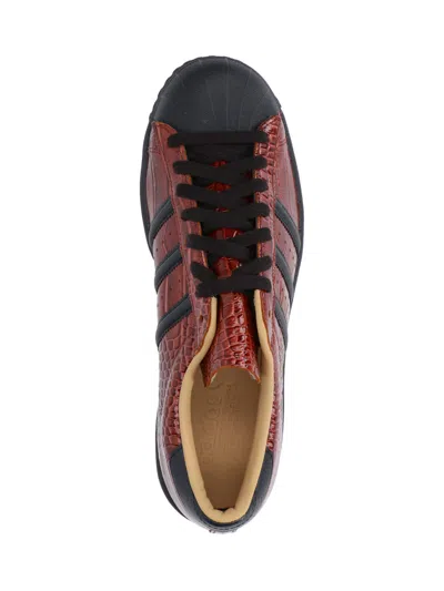 Adidas Originals Vintage Crocodile Pattern Round Toe Sneakers In Brown