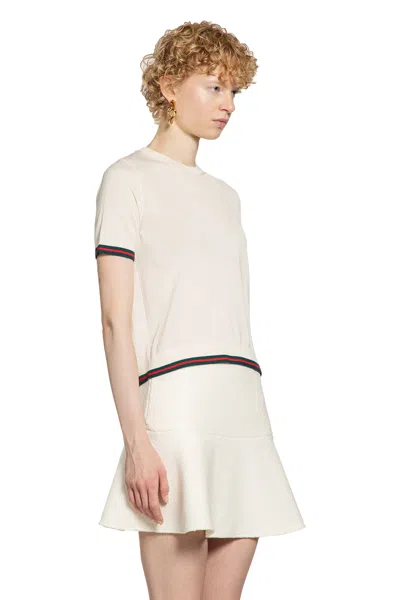 Gucci Cashmere And Silk Sweater In White