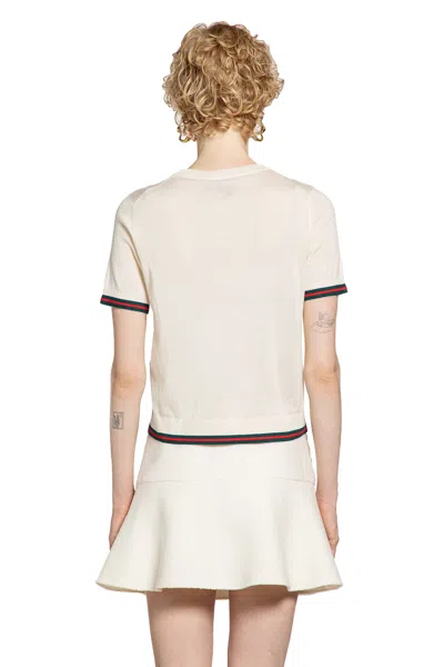 Gucci Cashmere And Silk Sweater In White