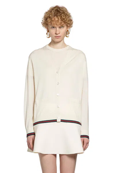 Gucci Woman White Knitwear In White