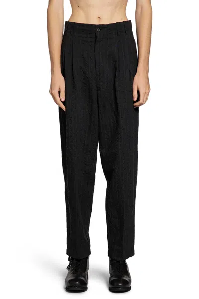 Forme D'expression Man Black Trousers In Black