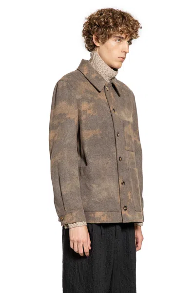 Forme D'expression Man Brown Jackets In Brown