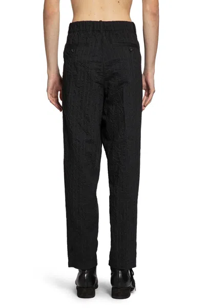 Forme D'expression Man Black Trousers In Black