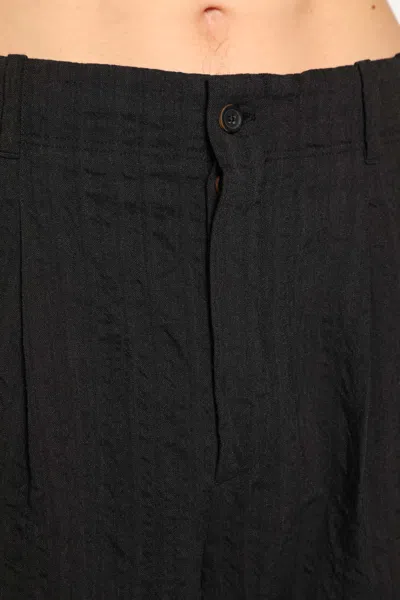 Forme D'expression Man Black Trousers In Black