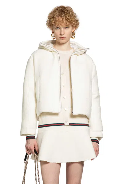 Gucci Woman White Jackets In White