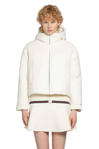 Gucci Woman White Jackets In White