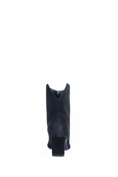Khaite Ona Ankle Boots In Leather In Black