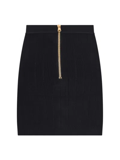 Balmain Skirt In Black