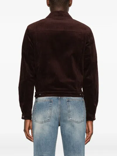 Tonywack Burgundy Corduroy Trucker Jacket In Red