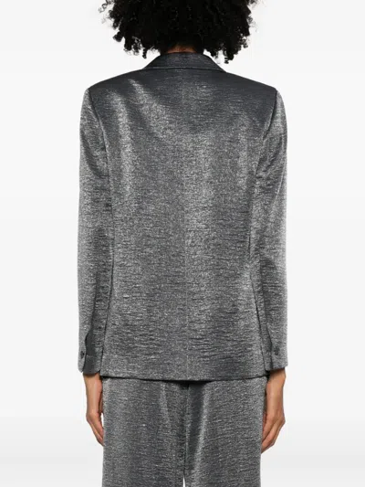 Rame Pocketed Single-button Jacket In Gray