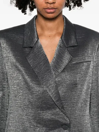 Rame Pocketed Single-button Jacket In Gray