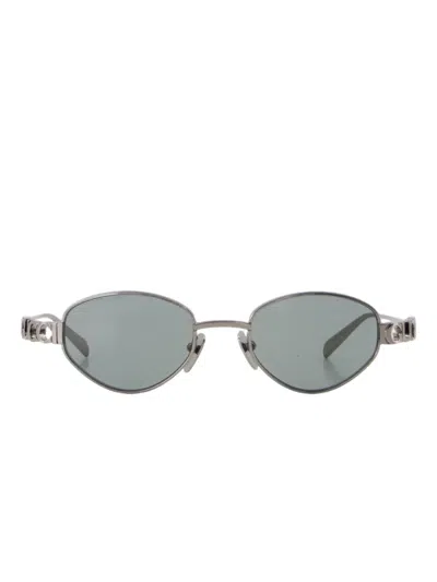 Gucci Sonnenbrille Mit Ovalem Gestell In Gray