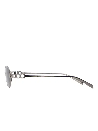 Gucci Sonnenbrille Mit Ovalem Gestell In Gray