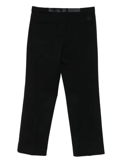 Moncler Straight-leg Trousers With Belt In Black