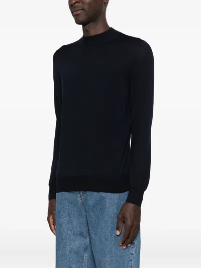 Giuuno Fein Gestrickter Pullover In Black