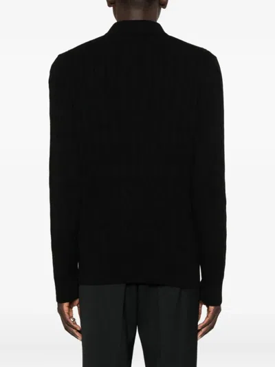 Giuuno Pullover Mit Zopfmuster In Black