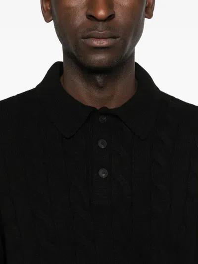 Giuuno Pullover Mit Zopfmuster In Black