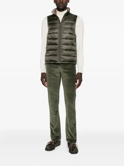 Jacob Cohen Tailored Denim Trousers Five Pockets In Green