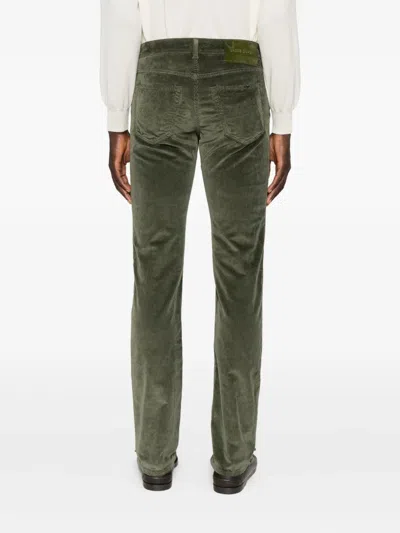 Jacob Cohen Tailored Denim Trousers Five Pockets In Green