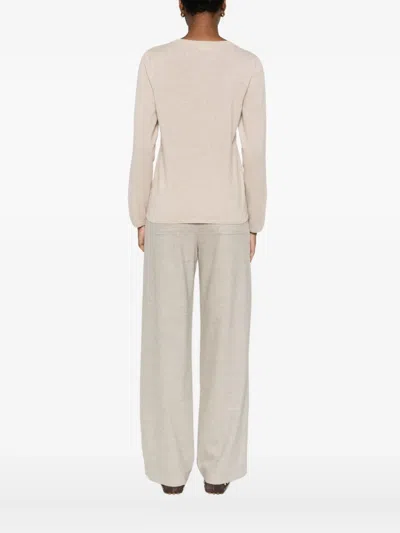 Gran Sasso Pullover Mit V-ausschnitt In Brown