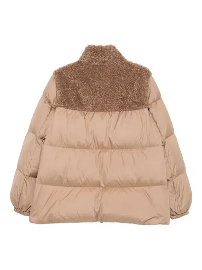Moncler Daunenjacke Esnaie Mit Teddyfleece In Neutral