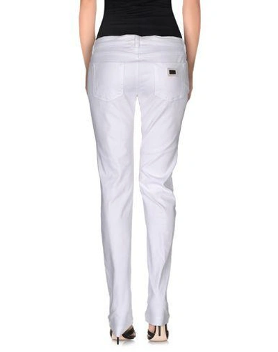 Shop Dolce & Gabbana Denim Pants In White