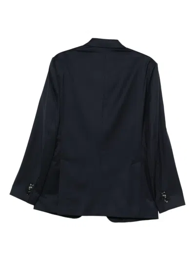 Lardini Virigin Wool Single-breasted Blazer In Black