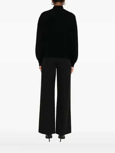 Blugirl Rollkragenpullover Mit Zopfmuster In Black