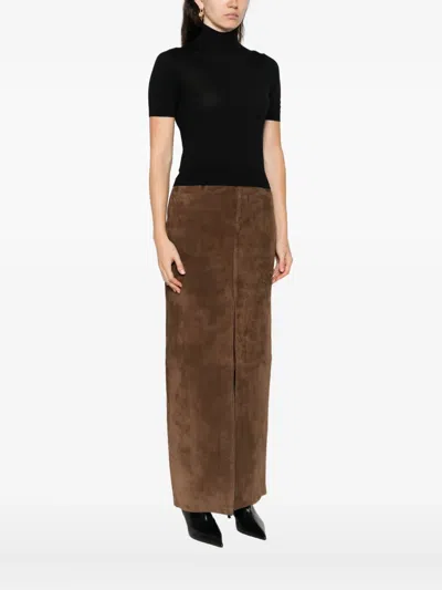 Goes Botanical Kurzärmeliger Rollkragenpullover In Black