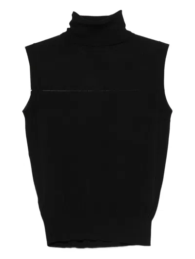 Goes Botanical Fein Gestricktes Top In Black