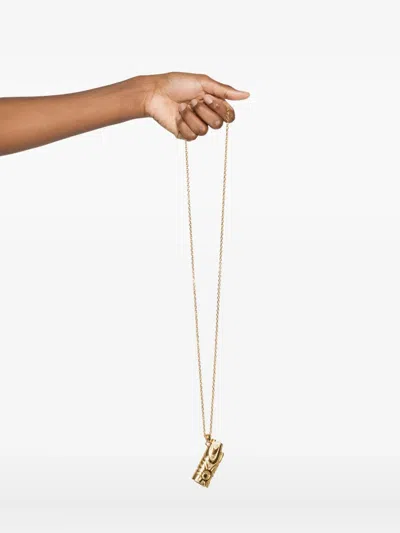 Pucci Lighter Pendant Sautoir Necklace Accessories In Gold