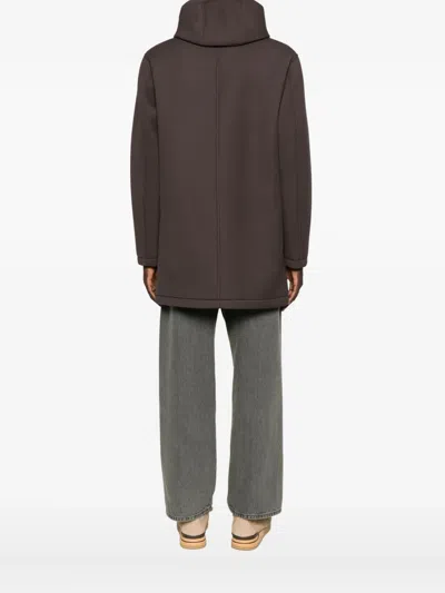 Herno Kapuzenmantel Mit Reissverschluss In Brown