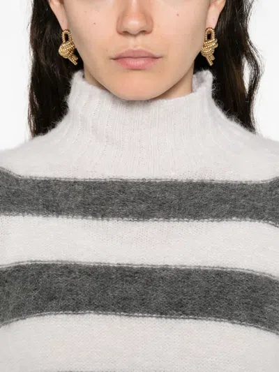 Peserico Alpaca-blend Sweater Vest In Gray