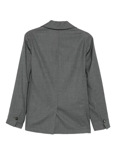 Dell'oglio Patch-pocket Single-breasted Suit In Gray