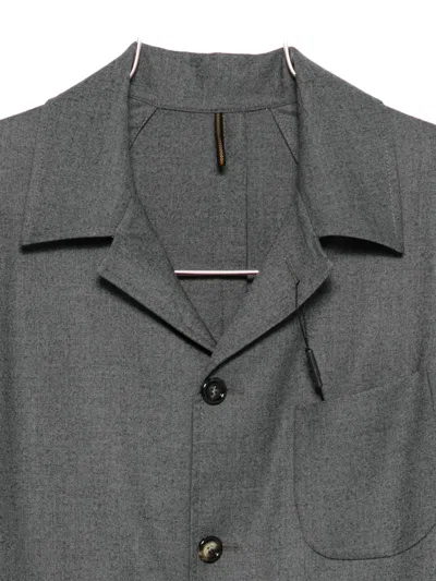 Dell'oglio Patch-pocket Single-breasted Suit In Gray
