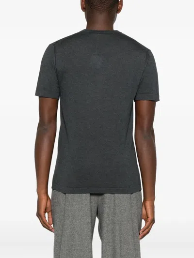 Simkhai Silk-cashmere-blend Knitted Nathan T-shirt In Gray