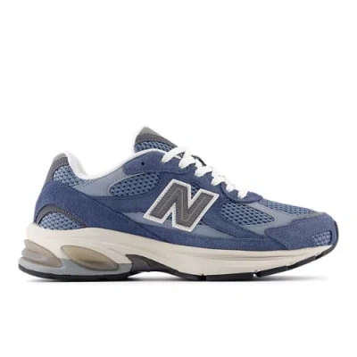 New Balance Layered Blue And Grey Sneakers With Sole