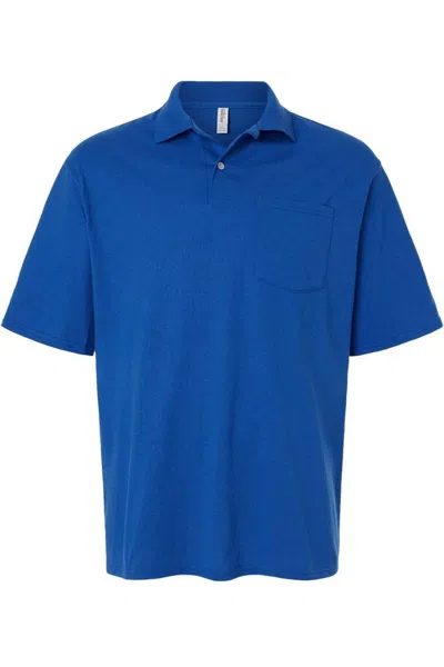 Jerzees Dri-power Performance Polo In Blue