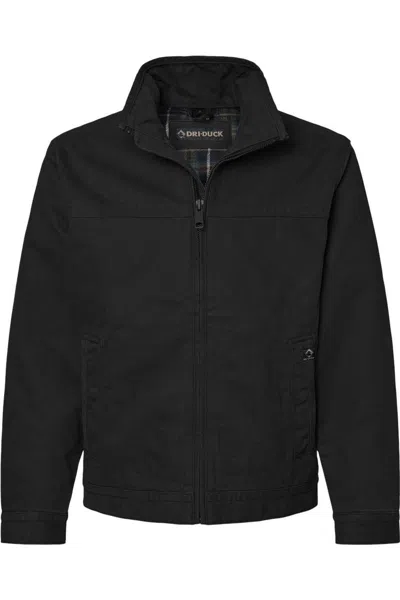 Dri Duck Maverick Boulder Cloth Jacket With Blanket Lining In Black