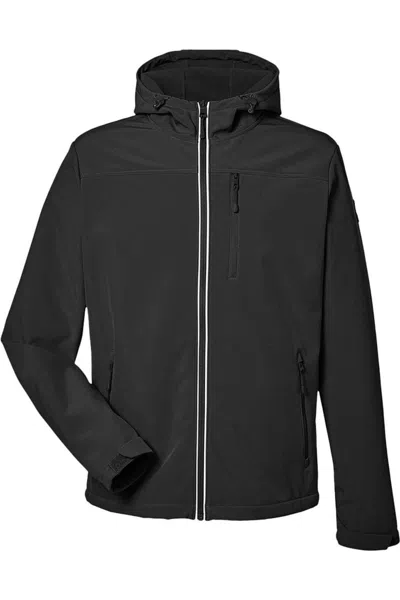 Nautica Wavestorm Hooded Soft Shell Jacket In Black