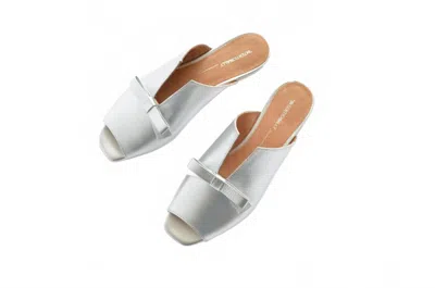 Intentionally Blank Women's Palace Slide Sandal In Mercury In Silver