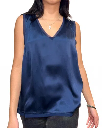 Go By Go Silk Go Redux V-tee In Ink In Blue