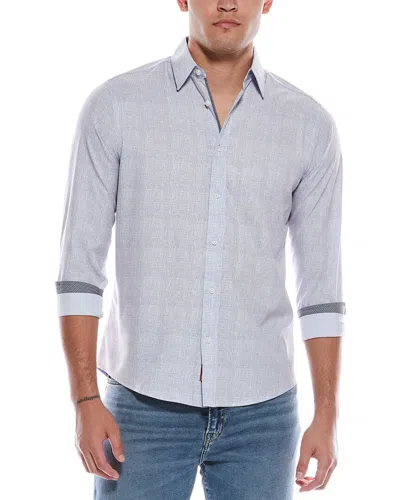 Report Collection Print Sport Shirt In Gray