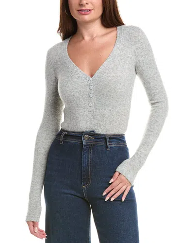 Ser.o.ya Ser. O.ya Elena Wool-blend Bodysuit In Gray