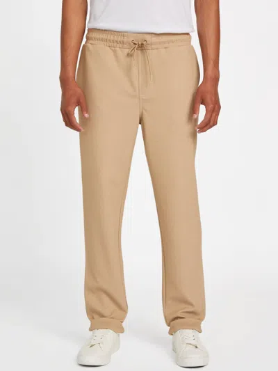 Guess Factory Giovanni Textured Joggers In Brown