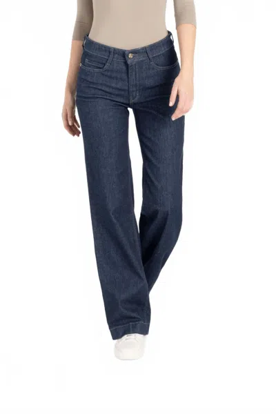 Mac Jeans Wide Fashion Rinsed Jeans In Blue In Blue