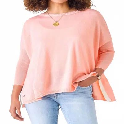 Mersea Catalina Crewneck Sweater In Peach In Pink