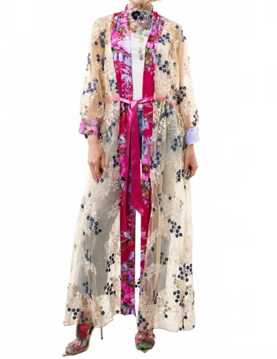 Aratta Starletta Duster In Ivory Combo In Multi